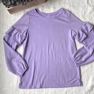Old Navy lavender ruffle top